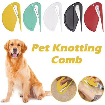 Pet Knotting Comb Effectively Painless Trim Hair Cat Hair Shedding Fur Knife Pet Comb Unknot Accessories Puppy M1F5 Purrfect Pawz