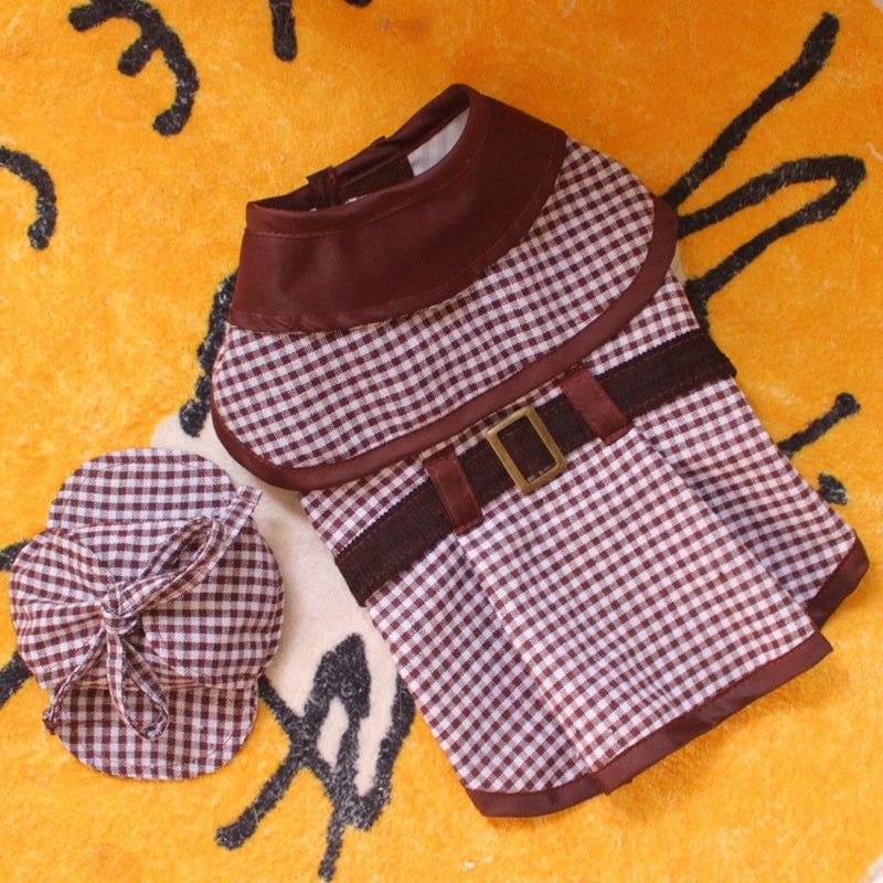 Detective Clothes Cloak Hat Suit Funny Cat Dog Clothes Purrfect Pawz