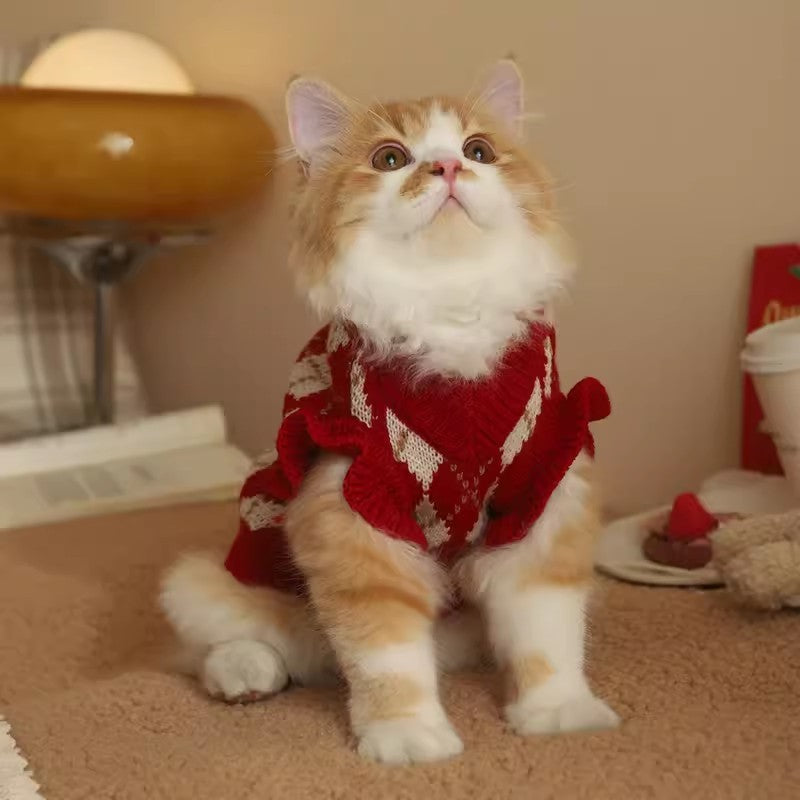 Cat Clothes Cute Pet Autumn And Winter Purrfect Pawz