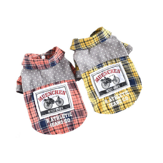 Pet Dog Clothes Spring And Summer Shirt Small Dog Print Purrfect Pawz