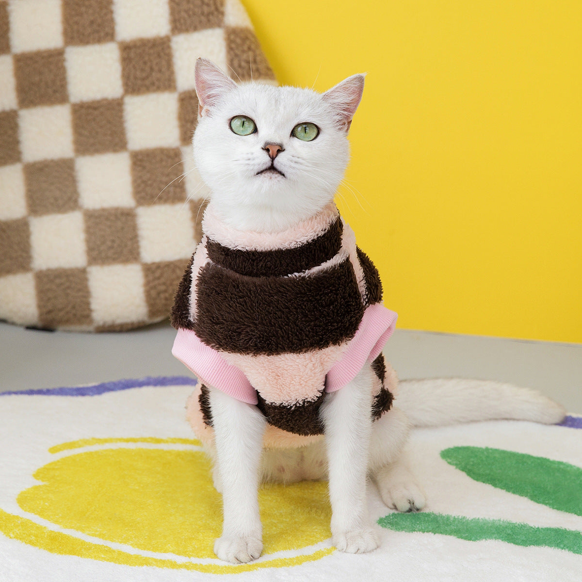 Pet Cat Clothes Fleece Sweatshirt Purrfect Pawz