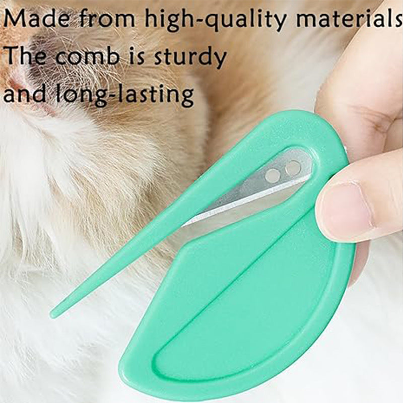 Pet Knotting Comb Effectively Painless Trim Hair Cat Hair Shedding Fur Knife Pet Comb Unknot Accessories Puppy M1F5 Purrfect Pawz