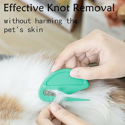 Pet Knotting Comb Effectively Painless Trim Hair Cat Hair Shedding Fur Knife Pet Comb Unknot Accessories Puppy M1F5 Purrfect Pawz