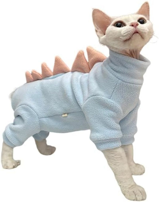 Sphynx Cat Clothes Dinosaur Costume Hairless Cats Warm Clothes Rex And Devon Rex Purrfect Pawz