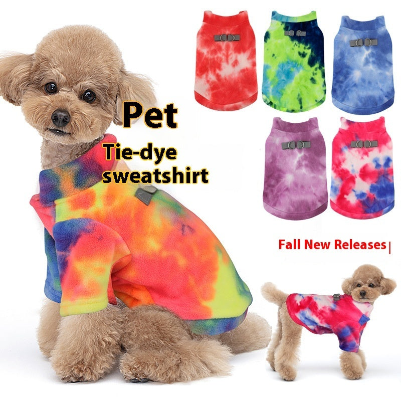 Tie Dye Puppy Clothes Autumn And Winter Purrfect Pawz