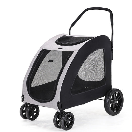 Pet Stroller Medium To Large Dogs Elderly Dog Disabled Walking Cat Out Lightweight Portable Foldable Dog Walking Car Purrfect Pawz