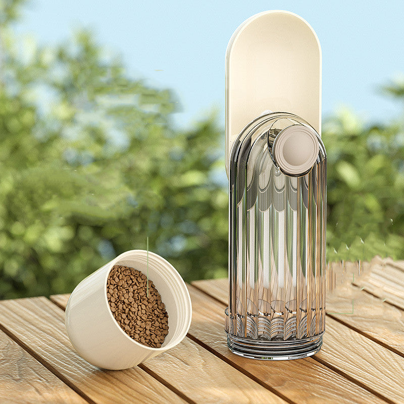 2 In 1 Pet Water Cup Segment Design Green Dog Walking Portable Drinking Cup Dog Feeding Supplies Pet Supplies Dog Walking Water Feeder Pets Products Purrfect Pawz