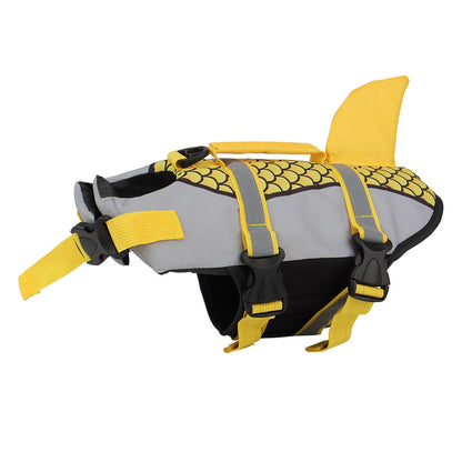 Swim Pet Dog Life Jacket Vest Clothes Life Vest Collar Harness Pets Swimming Summer Swimwear Scales Shark Pet Products Purrfect Pawz