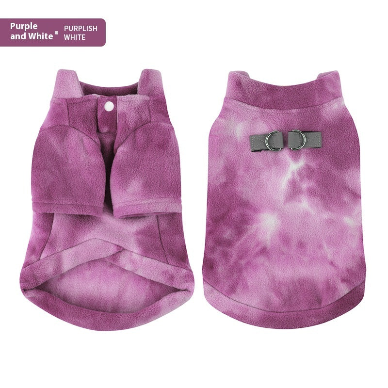 Tie Dye Puppy Clothes Autumn And Winter Purrfect Pawz