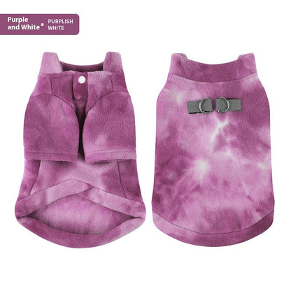 Tie Dye Puppy Clothes Autumn And Winter Purrfect Pawz