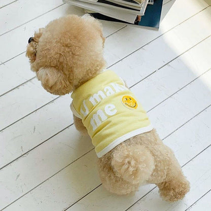 English Candy Color Dog Summer Thin Clothes Vest Purrfect Pawz