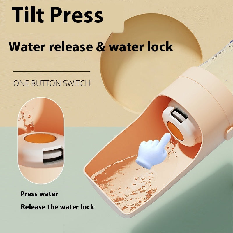 2 In 1 Travel Dog Water Bottle Pet Water Dispenser Feeder Drinking Feeder Dog Outing Water Feeder Pets Outdoor Portable Cup Pet Products Purrfect Pawz