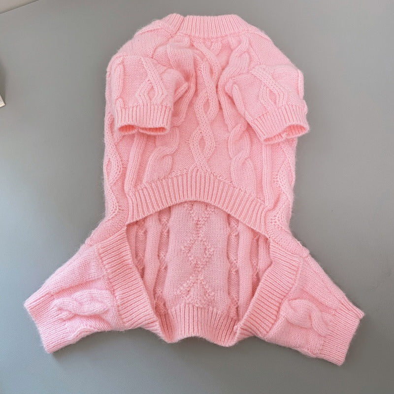 Autumn And Winter New Pet Four-leg Knitted Warm Sweater Purrfect Pawz