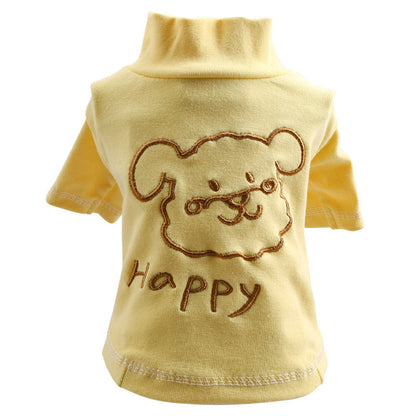 Pet Clothes Happy Puppy Bottoming Shirt Purrfect Pawz