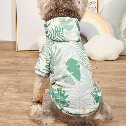 Hawaiian Resort Style Hoodie Pet Clothes Comfortable Purrfect Pawz