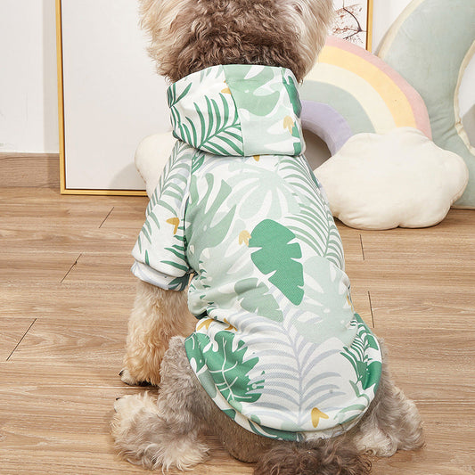 Hawaiian Resort Style Hoodie Pet Clothes Comfortable Purrfect Pawz