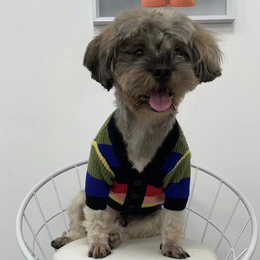 Cardigan Sweater Dog Cat Color Clothes Purrfect Pawz