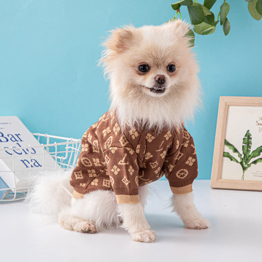 Pet Sweater Autumn And Winter Thick Warm Dog Clothes Purrfect Pawz