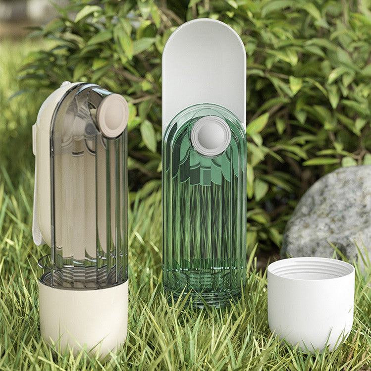 2 In 1 Pet Water Cup Segment Design Green Dog Walking Portable Drinking Cup Dog Feeding Supplies Pet Supplies Dog Walking Water Feeder Pets Products Purrfect Pawz
