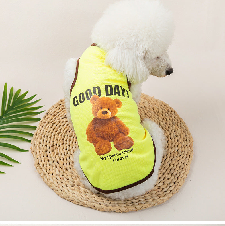 Breathable Thin Pet Clothes Summer Puppy Clothes Cat Clothes Dog Vest Purrfect Pawz