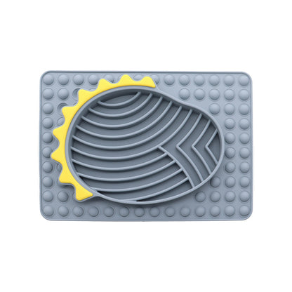 Slow Feeder Dog Bowls Stable Slow Feeder Licking Mat For Pets Slow Eating Smooth Texture Lick Pad For Pet Dog Puppy Cat Kitten Purrfect Pawz