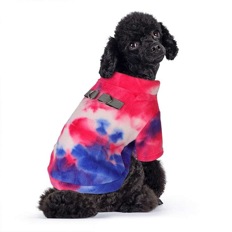 Tie Dye Puppy Clothes Autumn And Winter Purrfect Pawz