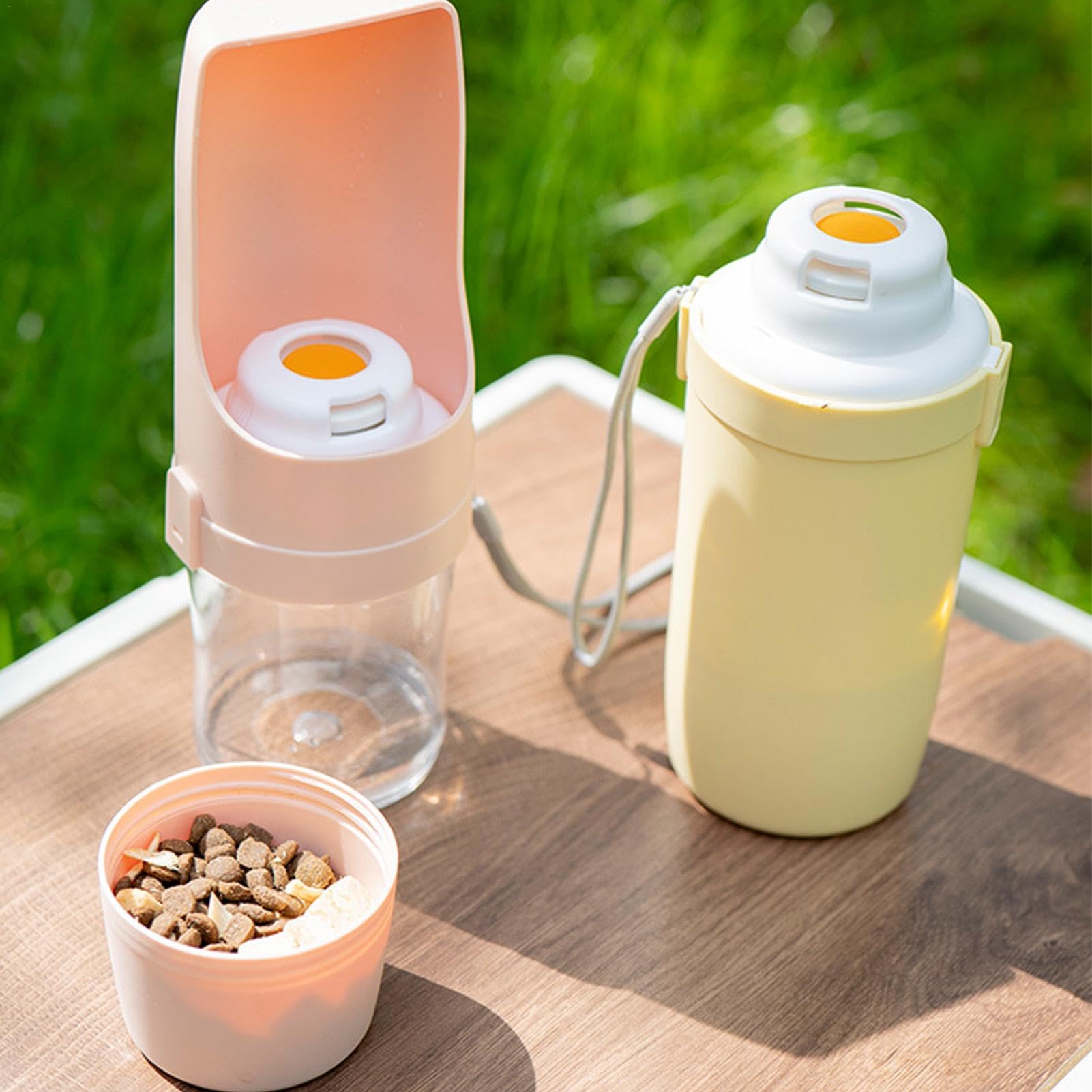 2 In 1 Travel Dog Water Bottle Pet Water Dispenser Feeder Drinking Feeder Dog Outing Water Feeder Pets Outdoor Portable Cup Pet Products Purrfect Pawz