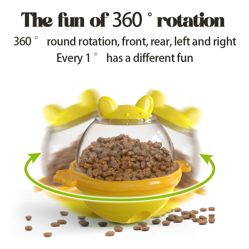 Dog Treat Balls Slow Feeder ToysDog & Cat Treat Dispenser Puzzle Toys  Active Rolling Balls For Medium&Large Dog Breeds  Interactive Squeaky Mental Stimulation Purrfect Pawz