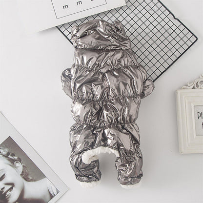 Dog Clothes Autumn And Winter Four-legged Down Cotton-padded Clothes Purrfect Pawz