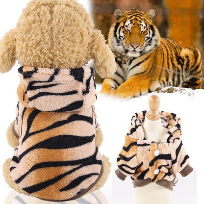 Warm Four-legged Coral Fleece Dog Cat Pet Clothes Purrfect Pawz