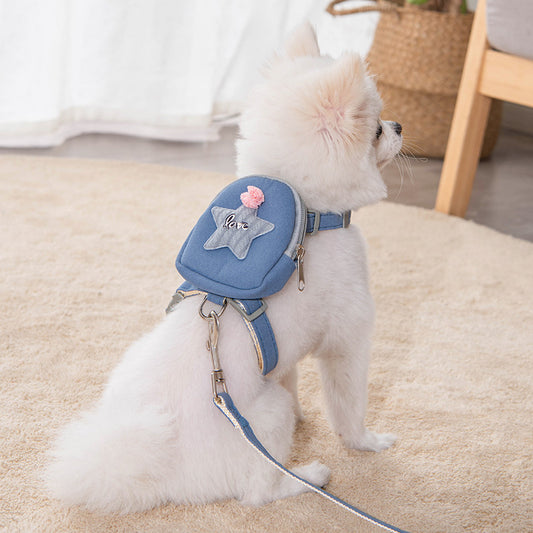 Polyester Dog Leash Vest Chest Harness Purrfect Pawz