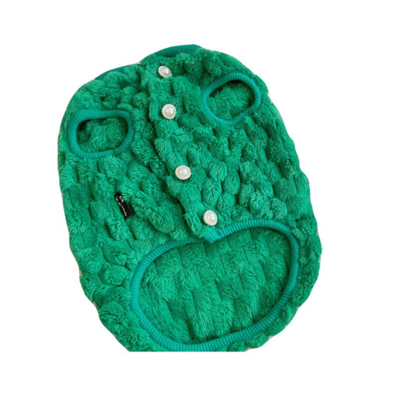 Pet Fashionable Coat Cat Dog Clothes Bullfight Corgi Warm Plush Vest Purrfect Pawz