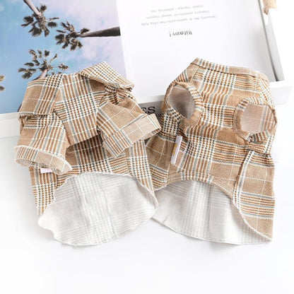 Pet Cat Teddy Bichon Small Dog Clothes Summer Spring And Autumn Thin Couple Suit Shirt Purrfect Pawz