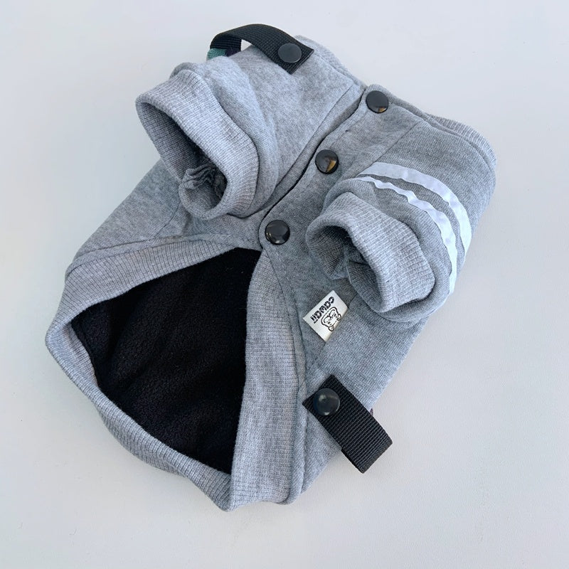 Autumn And Winter New Dog Sleeved Cotton Coat Two Feet Hoodie Pet Clothes Purrfect Pawz