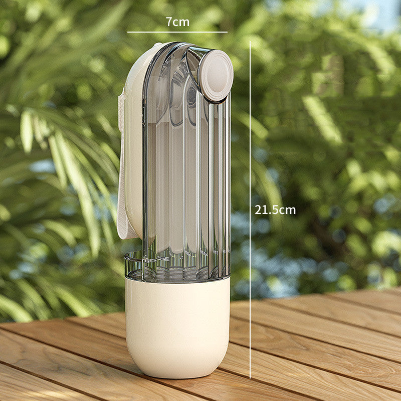 2 In 1 Pet Water Cup Segment Design Green Dog Walking Portable Drinking Cup Dog Feeding Supplies Pet Supplies Dog Walking Water Feeder Pets Products Purrfect Pawz