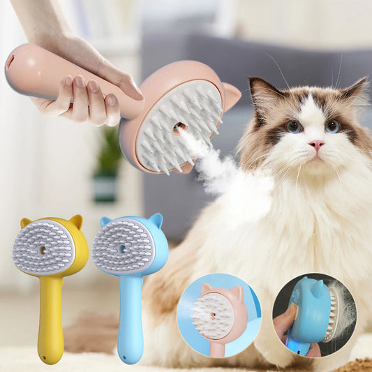 Hair Cleaning Brush With Mist Multifunctional Cat Grooming Brush Rechargeable Self Cleaning Slicker Brush For Pets Dogs & Catsb Pet Products Purrfect Pawz