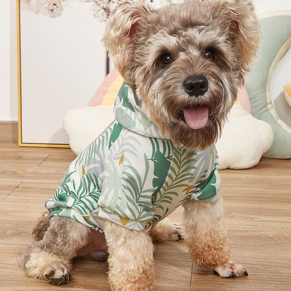 Hawaiian Resort Style Hoodie Pet Clothes Comfortable Purrfect Pawz