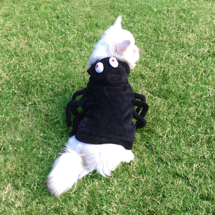 Cat Dog Clothes Halloween Funny Spider Style Purrfect Pawz