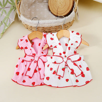 Dog Clothes Floral Princess Dress Spring And Summer Purrfect Pawz