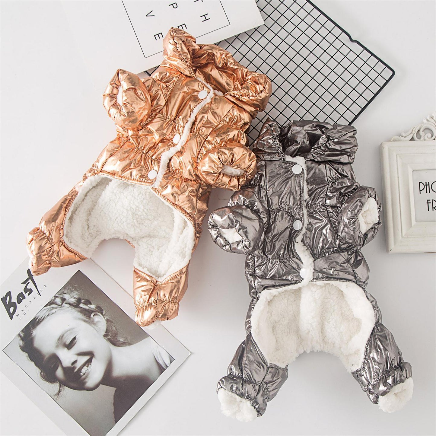 Dog Clothes Autumn And Winter Four-legged Down Cotton-padded Clothes Purrfect Pawz