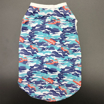 Spring And Summer Camouflage Dog Vest Clothes Purrfect Pawz