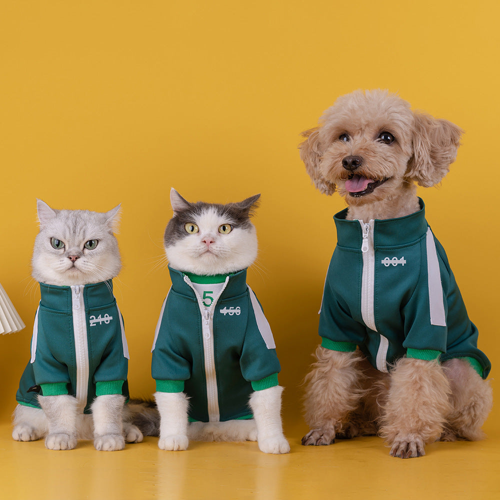 456 Digital Pet Clothes Cat Dog Coat Teddy Small And Medium-sized Dogs Sweater Purrfect Pawz