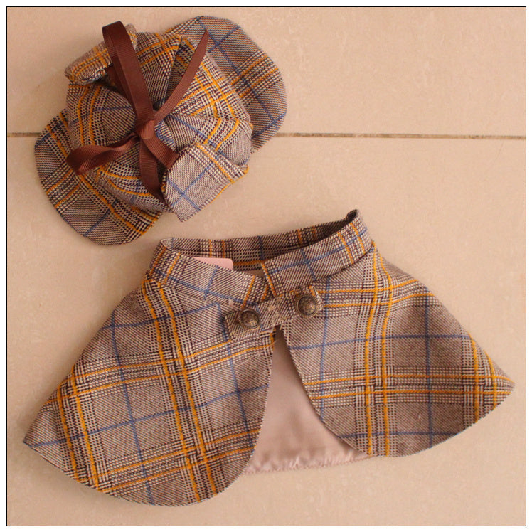Detective Clothes Cloak Hat Suit Funny Cat Dog Clothes Purrfect Pawz