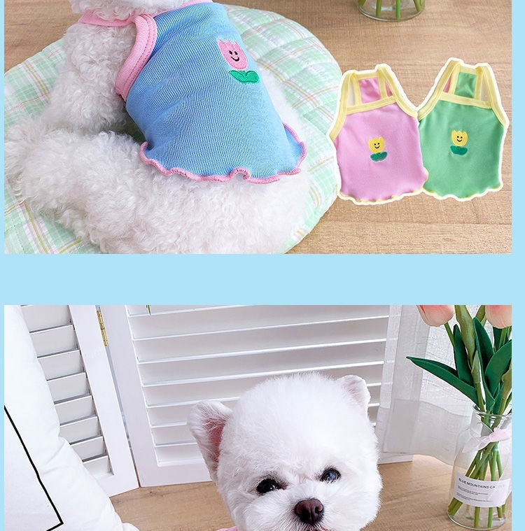 Dog Clothes Summer Thin Summer Clothes Pet Small Dog Purrfect Pawz