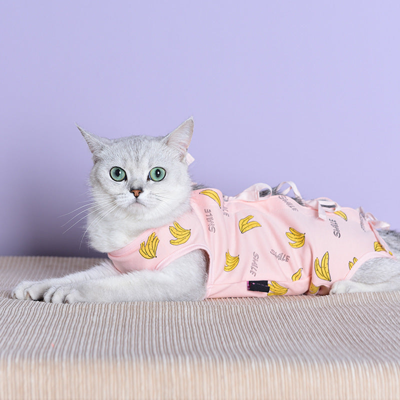 Anti-bite And Anti-licking Pet Clothes For Cats Sterilization After Surgery, Kitten Weaning Clothes Purrfect Pawz